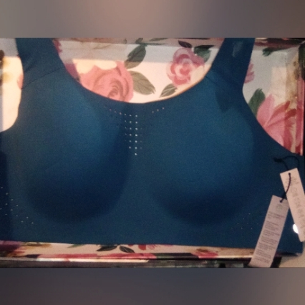 VS bra 36D extra firm support bra, dark teal blue